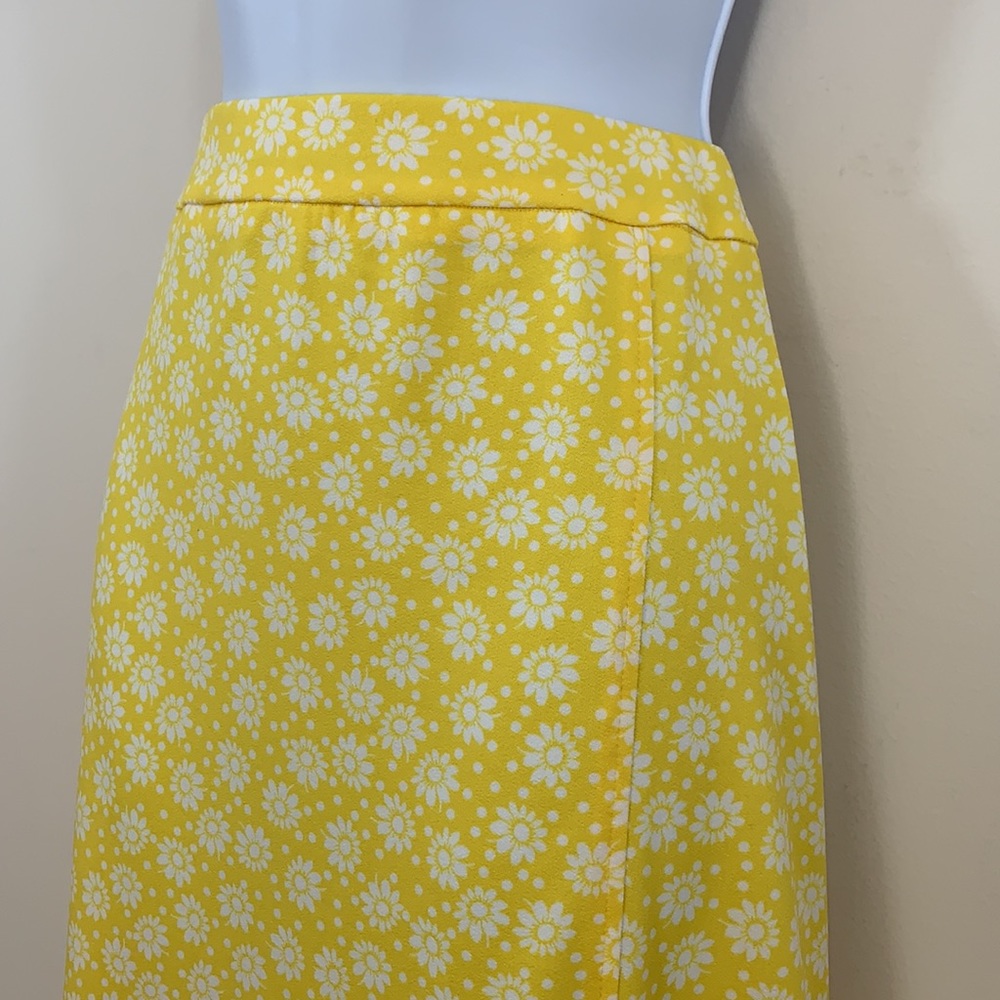 C EST 1946 Daisy Floral Ruffle Hem Skirt Sz 14/16 - Picture 3 of 8